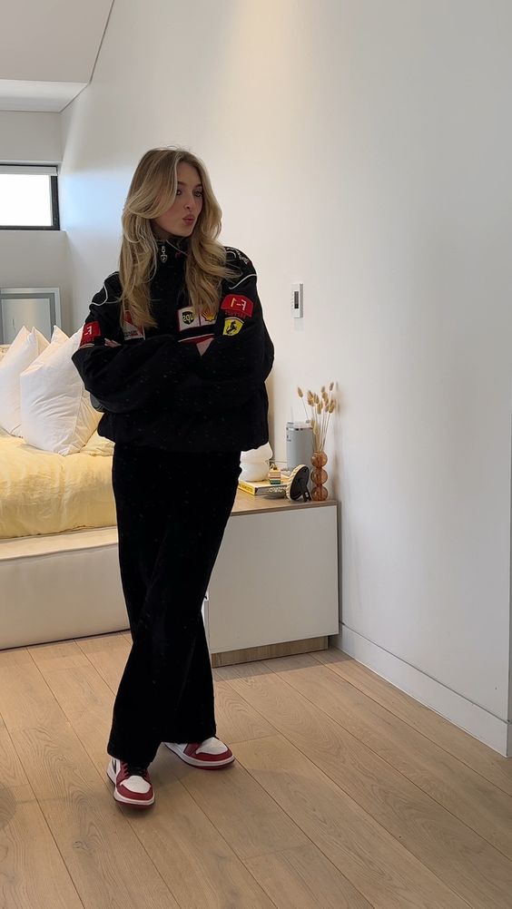 AILYN | Vintage racerjack met Ferrari patches