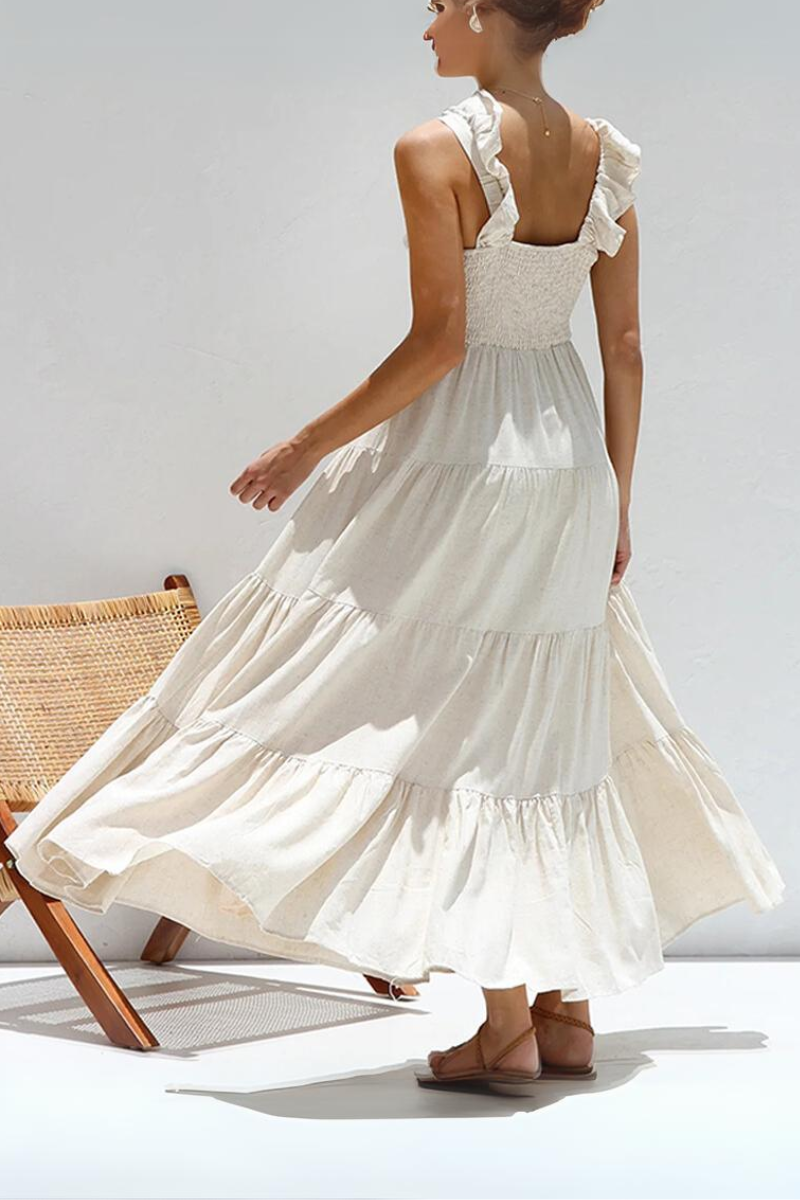 VERA | Luchtige maxi-jurk met elegante lagen en flair