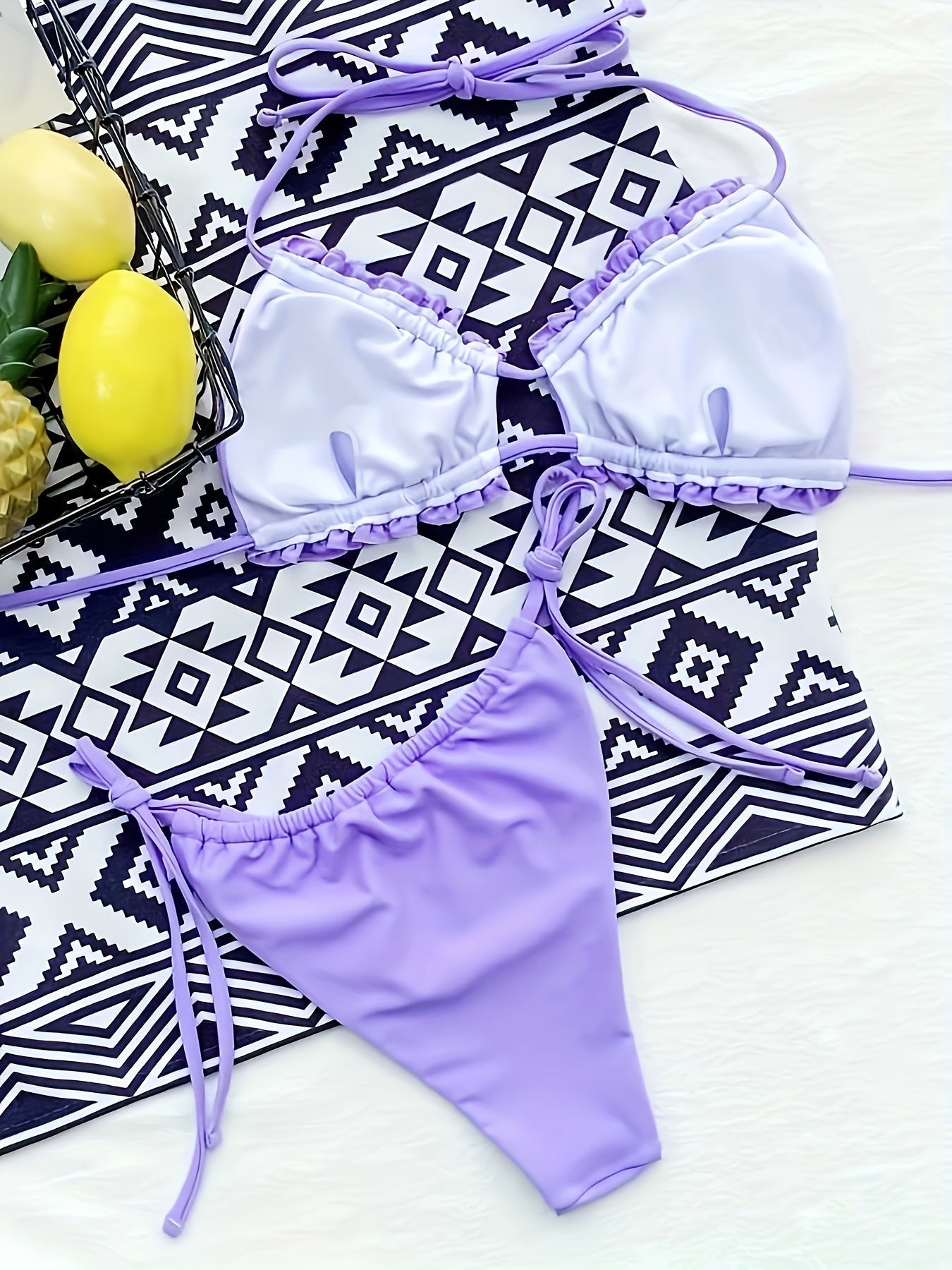 ELZIRA | Verstelbare Plooi Bikini Set