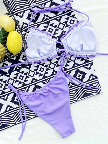 ELZIRA | Verstelbare Plooi Bikini Set