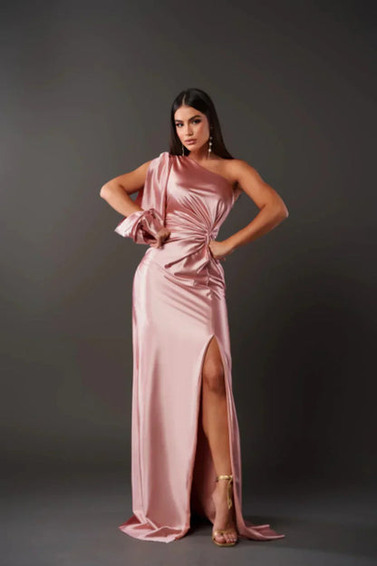 GENEVA | Elegante One-Shoulder Maxi Jurk met Split