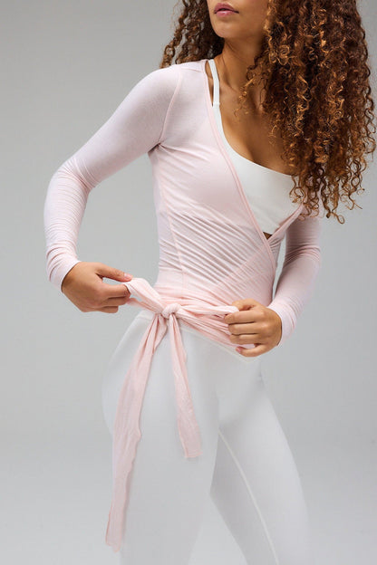 DORES | Elegante Wikkelblouse met Verstelbare Linten