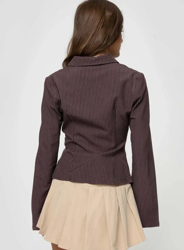LEAH | Getailleerde blouse met flared mouwen