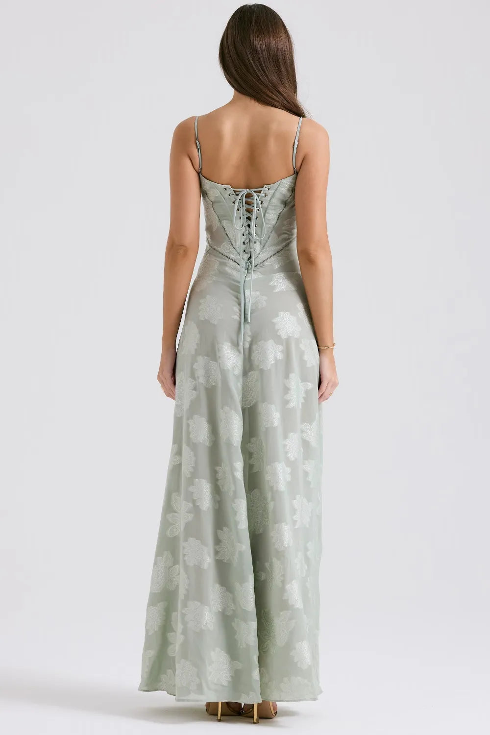 SHIRLENE | Lange Zomerjurk met Open Rug & Verstelbare Bandjes