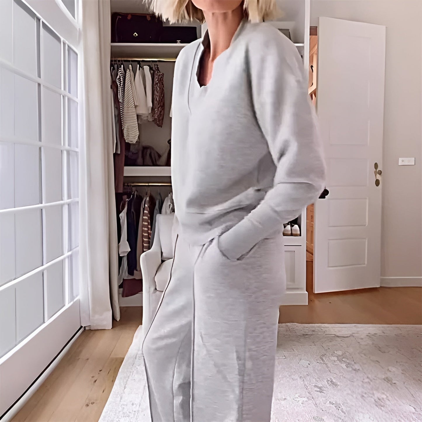 MADLAINA | Luxe V-Hals Loungewear Set voor Dames